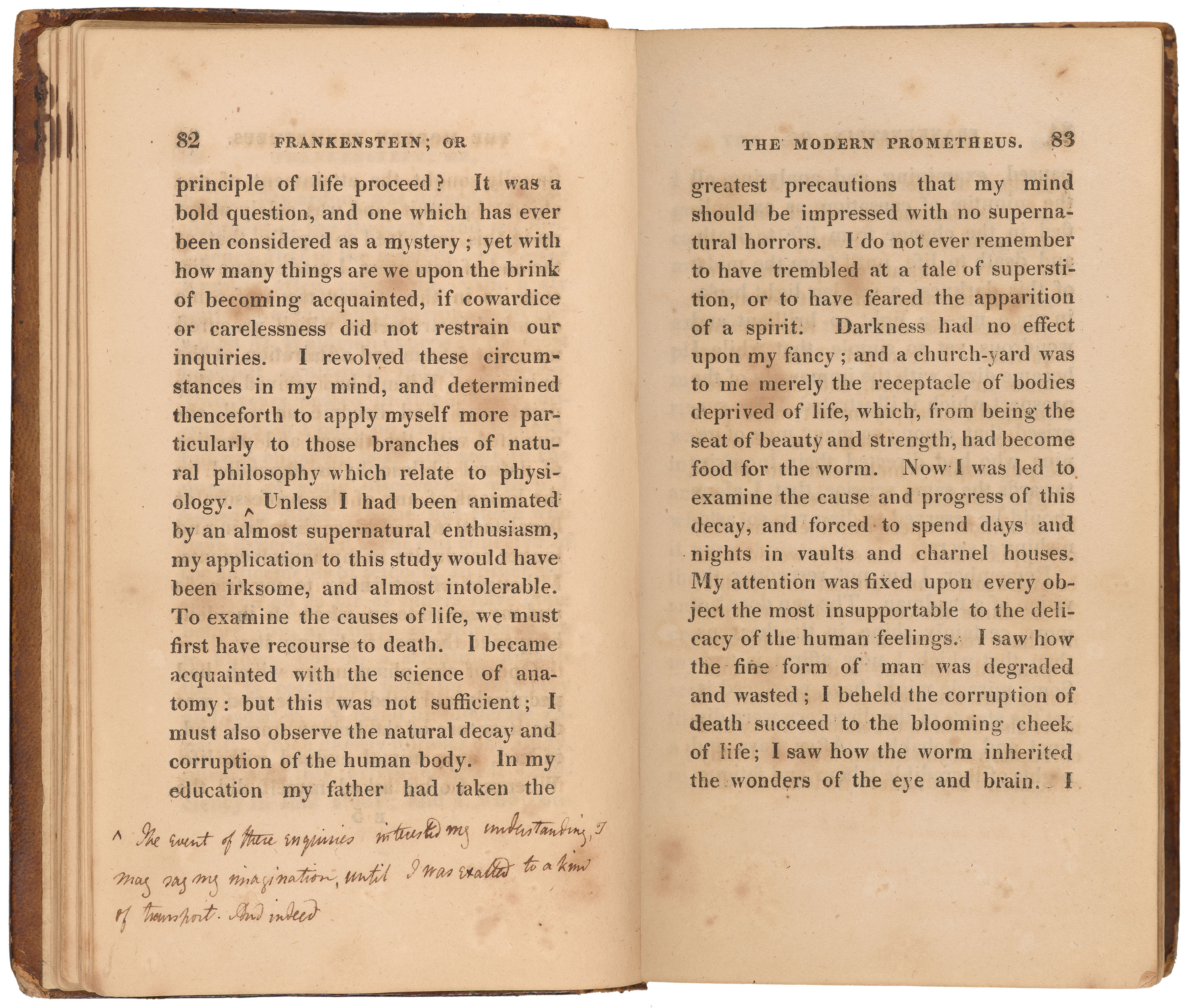 Frankenstein; Or, The Modern Prometheus by Mary Wollstonecraft Shelley