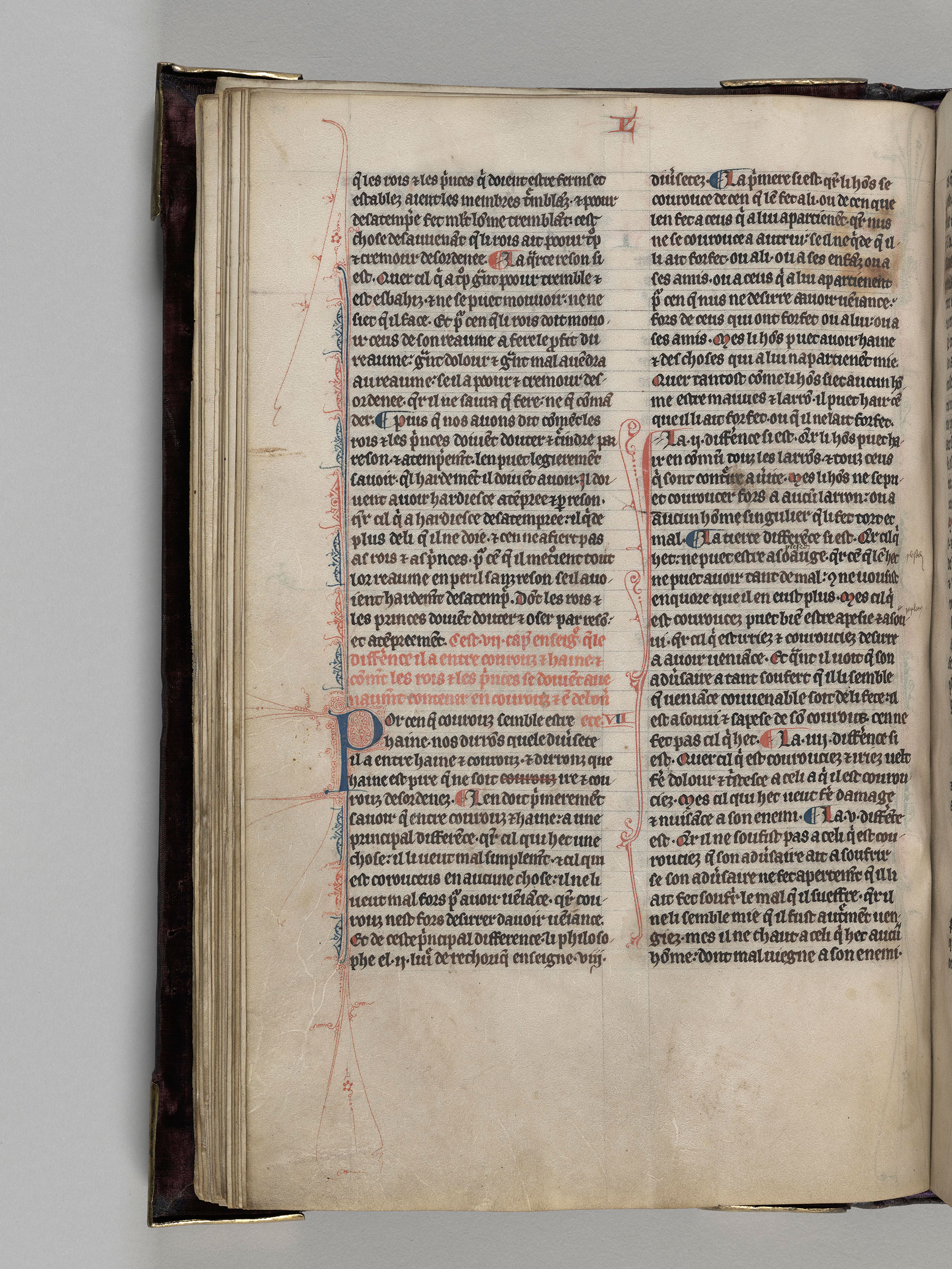 058, MS M.122, fol. 27v | Livre du gouvernement des rois et des princes ...