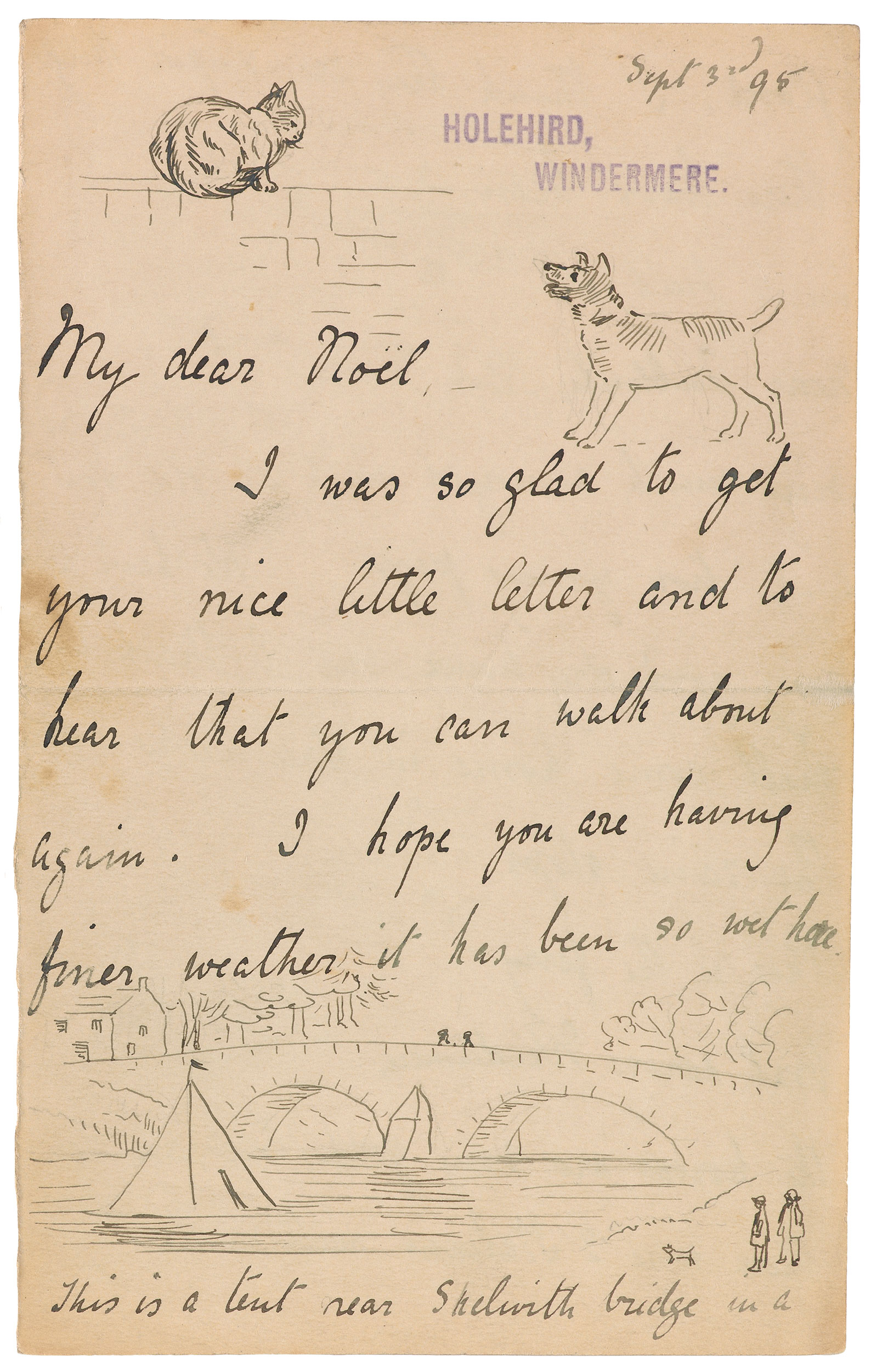 September 3, 1895, page 1 | Beatrix Potter: The Picture Letters | The ...