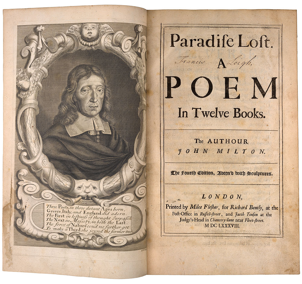 1688 Edition, John Milton's Paradise Lost