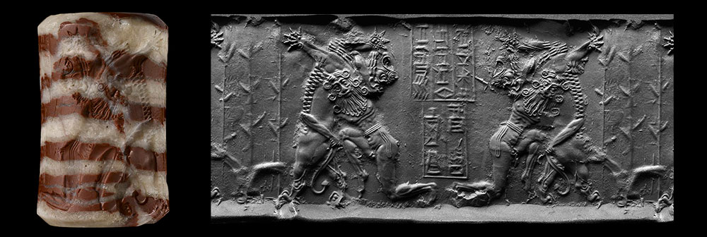 A Sumerian Wall Plaque Showing Libation Scenes (Illustration