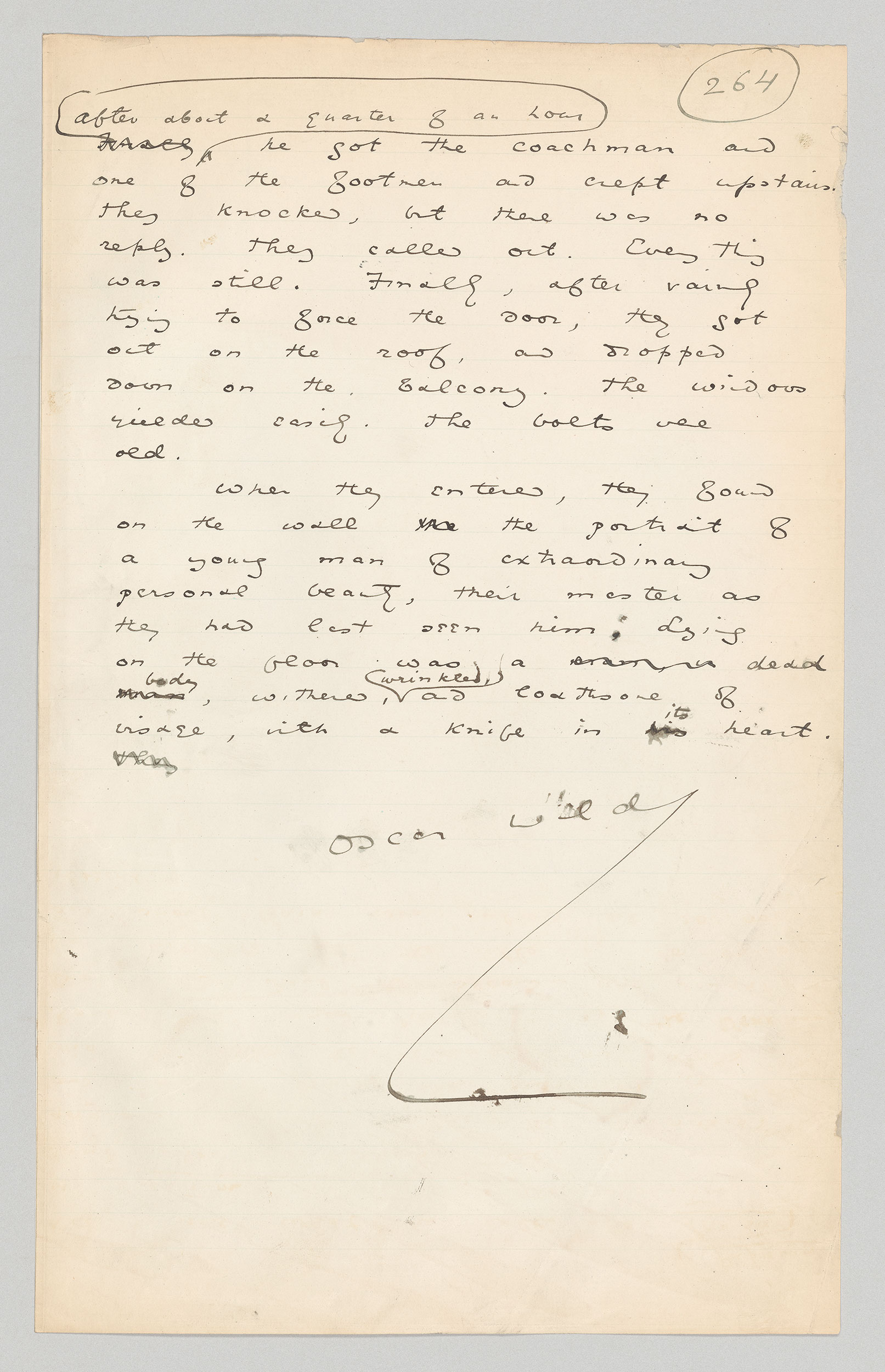 MA 883, p. 264 | The Picture of Dorian Gray | The Morgan Library & Museum