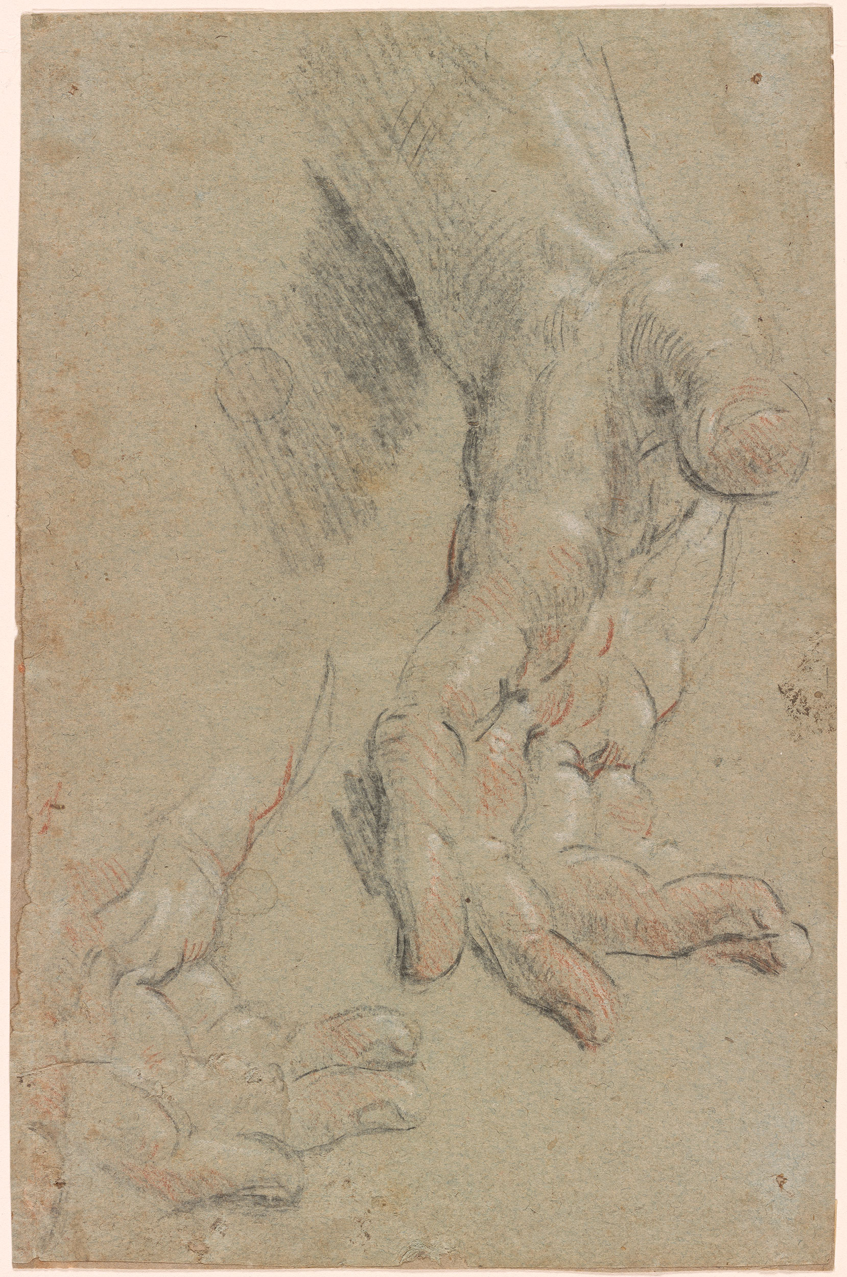 Микеланджело Наброски рук и ног
