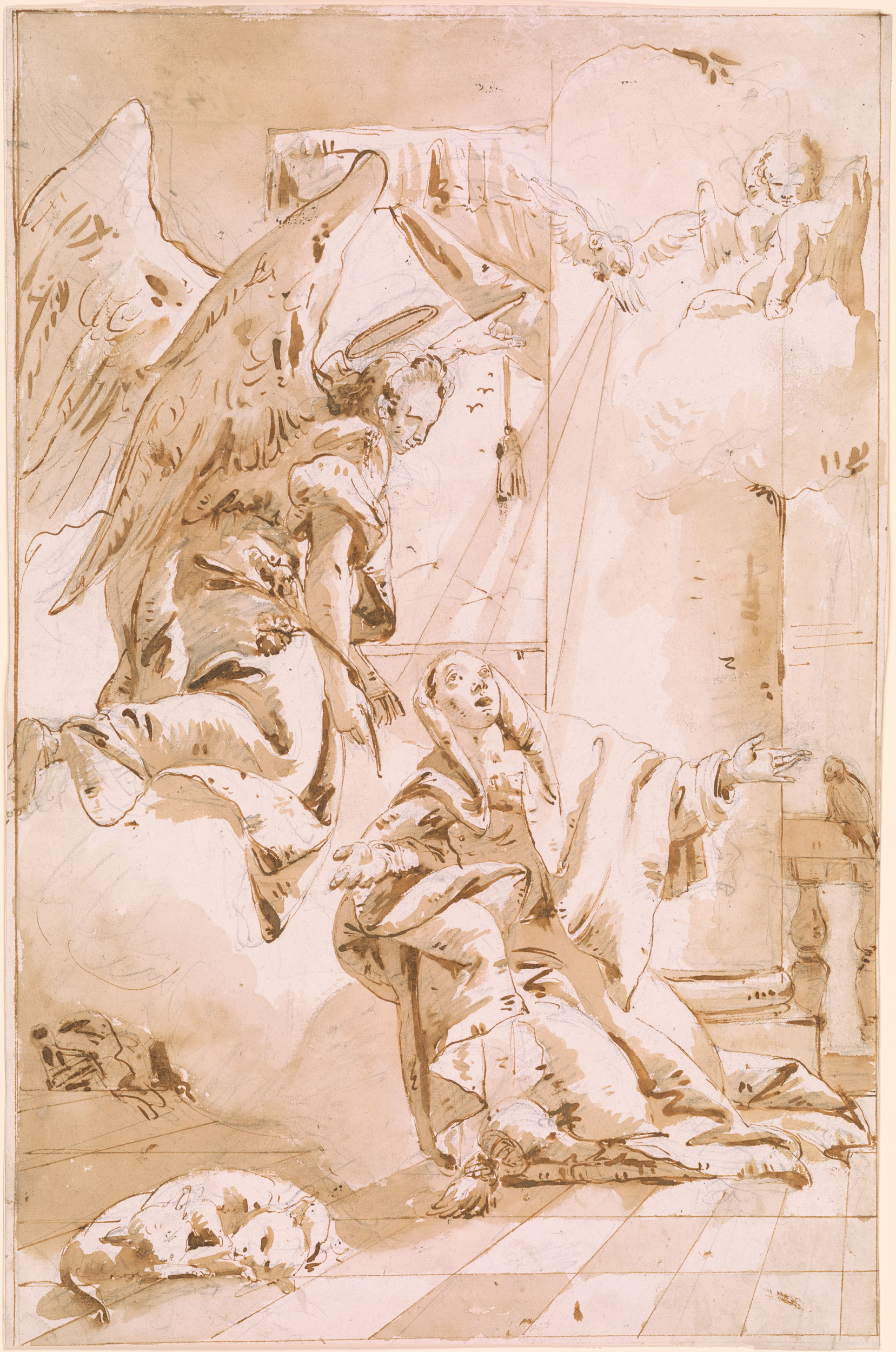 Giovanni Battista Tiepolo | The Annunciation | Drawings Online | The