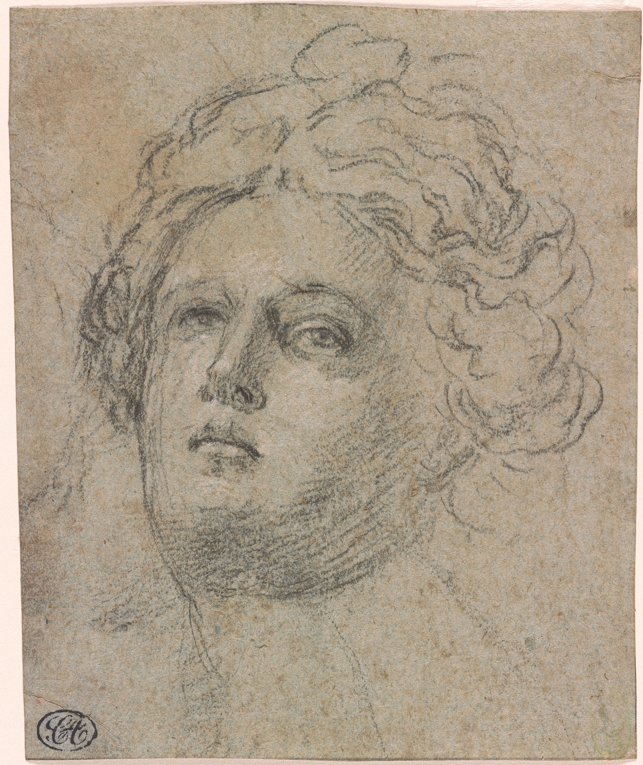 Carlo Maratti | Female Head | Drawings Online | The Morgan Library & Museum