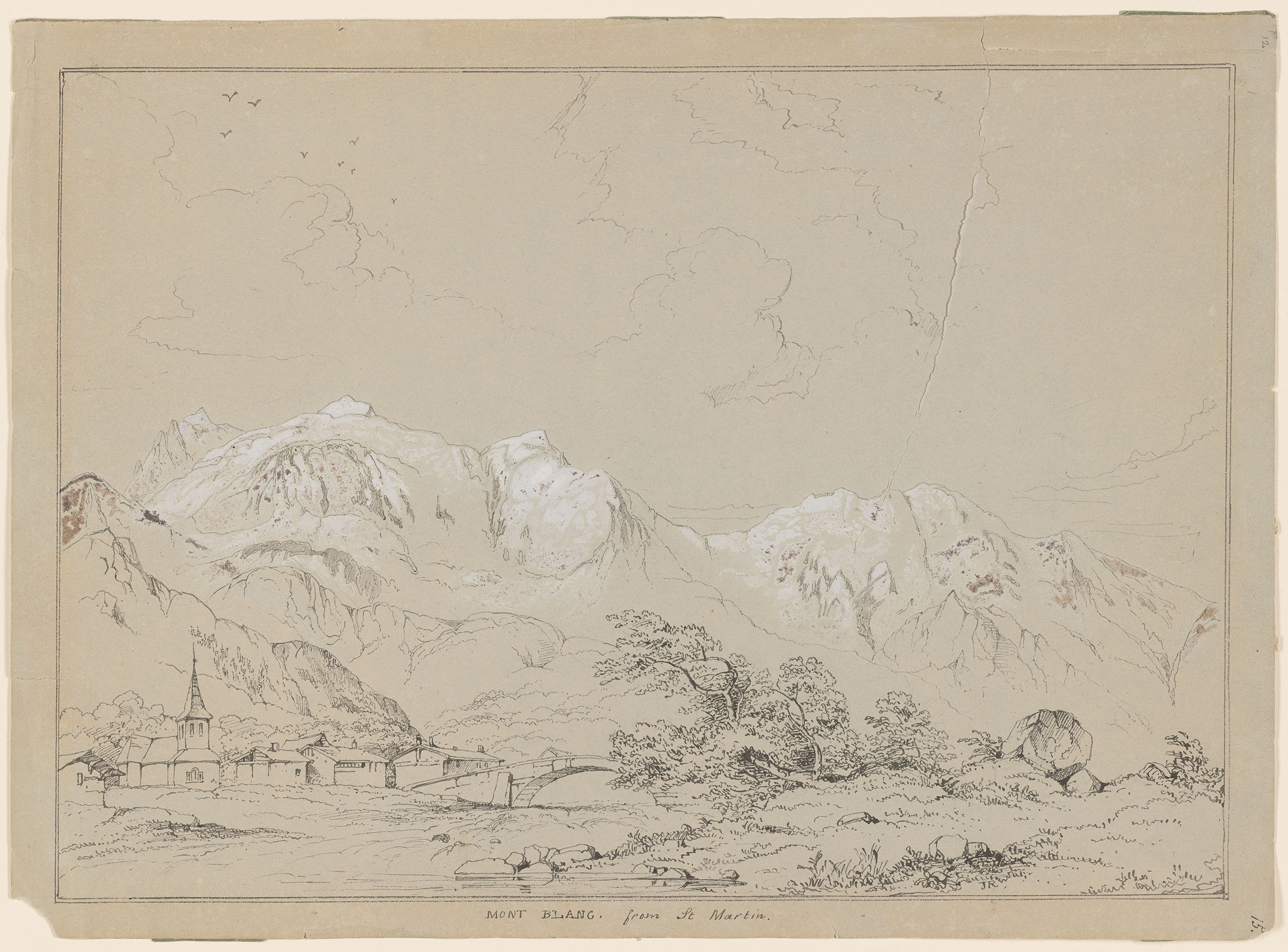 John Ruskin | Mont Blanc from St Martin | Drawings Online | The Morgan ...