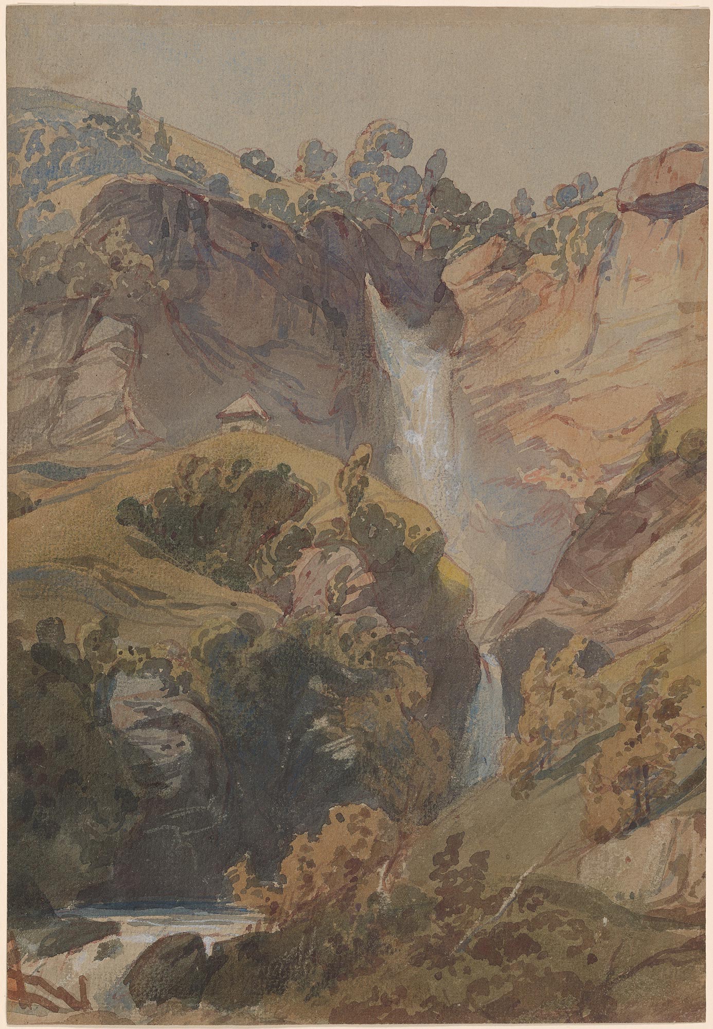 Richard Parkes Bonington | Reichenbach Falls | Drawings Online | The