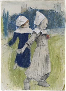 Image of Study for Breton Girls Dancing