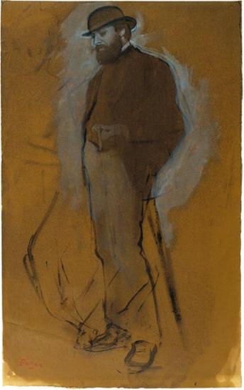 Standing Man in a Bowler Hat ca. 1870 Edgar Degas The Morgan