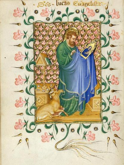 St. Luke Painting the Virgin | MS M.944, fol. 75v | The Morgan Library ...